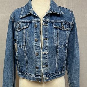 Jean Jacket Cropped  Medium Wash